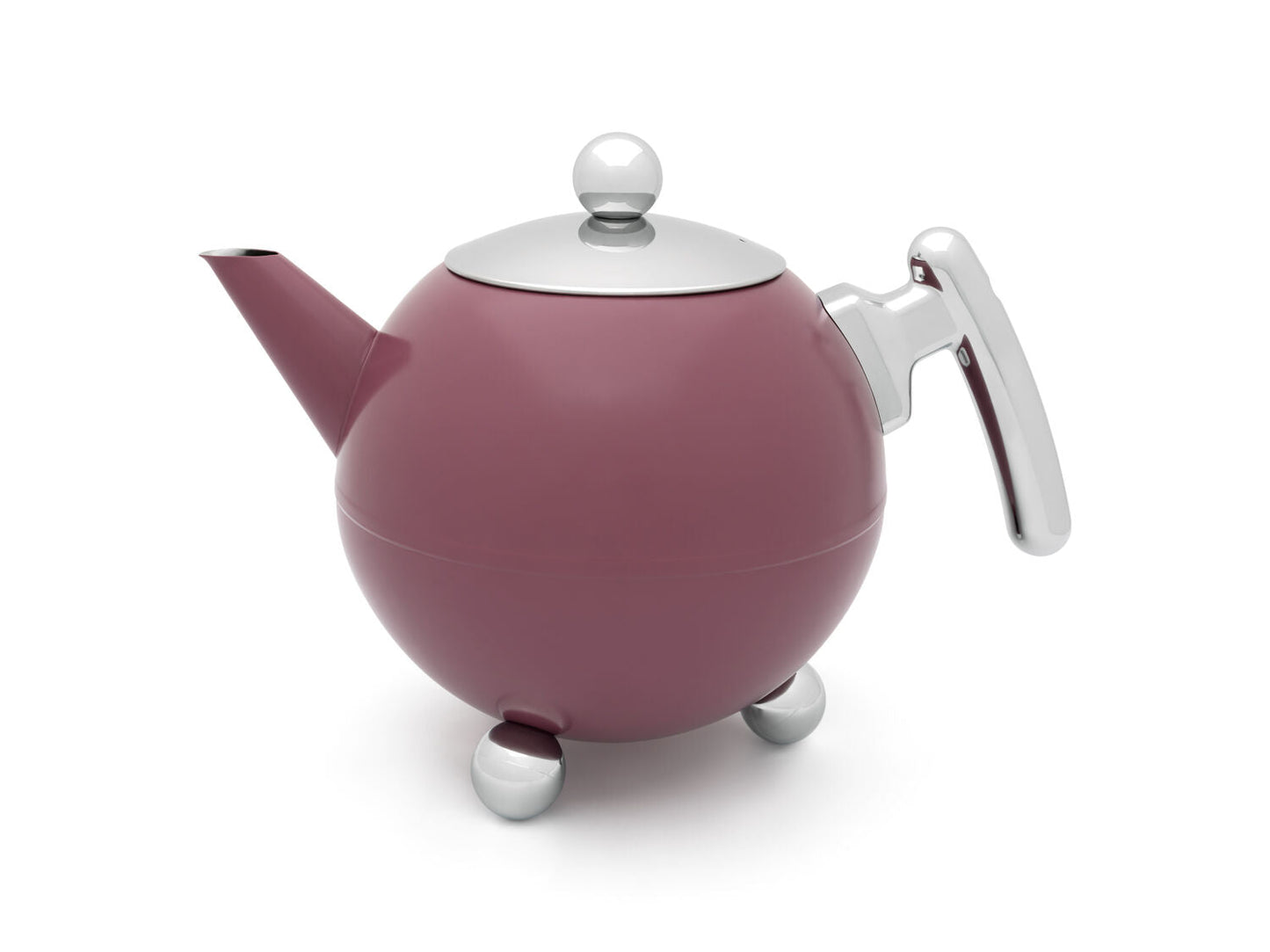 Bredemeijer Teapot Bella Round 1.2L Mauve - Double Wall